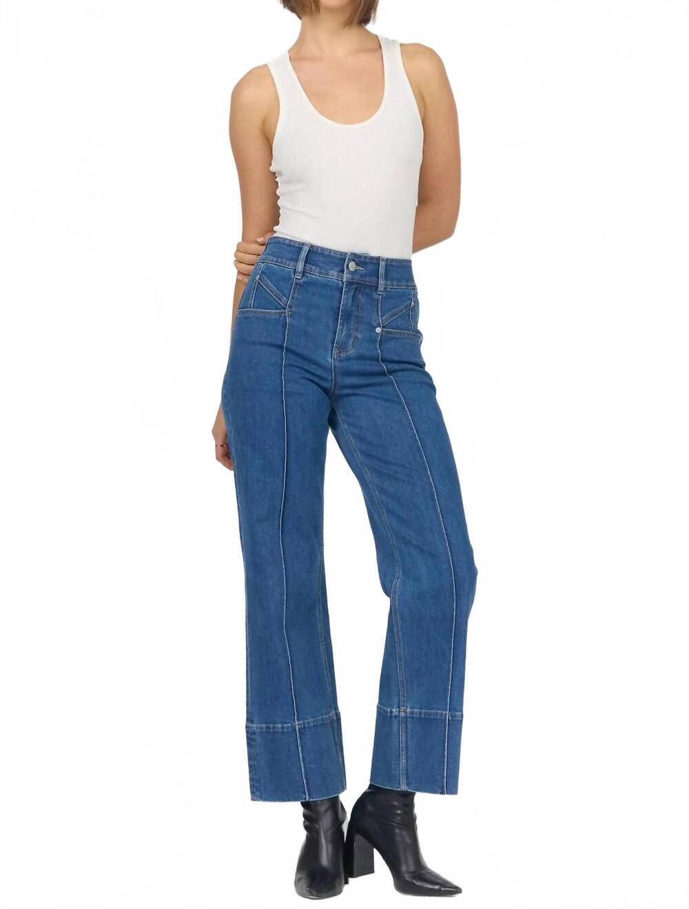 NEW DEAR JOHN DENIM holly mid-rise jeans in belby